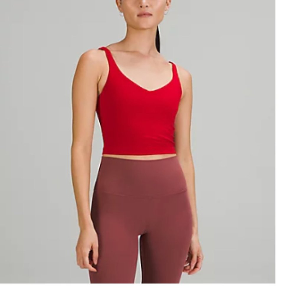 Nwt lululemon align tank Sz 12 dark red lunar new year